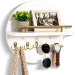 Key holder round Wood Environmentally friendly tag1