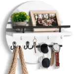 Key holder round Wood Environmentally friendly tag1