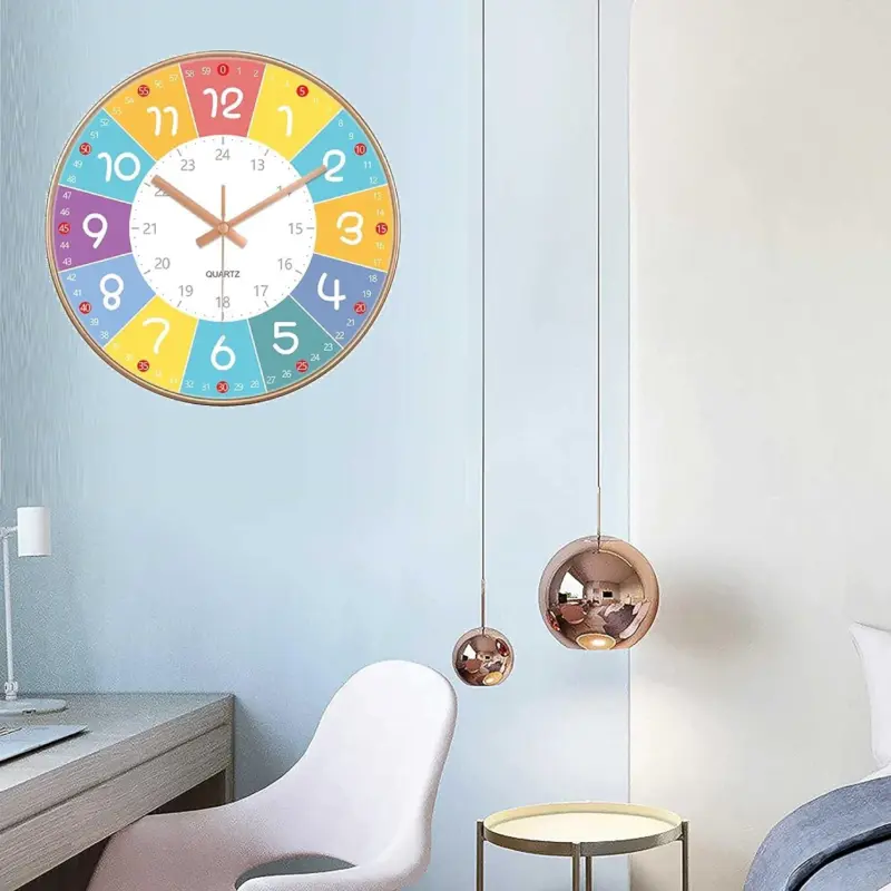 Kids Bedroom Nursery Silent Wall Clock 12 Inches