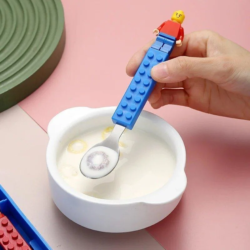 Kids Building Bricks Spoon & Fork Set -  - #tag1#