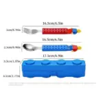 Kids Building Bricks Spoon Fork Set tag1