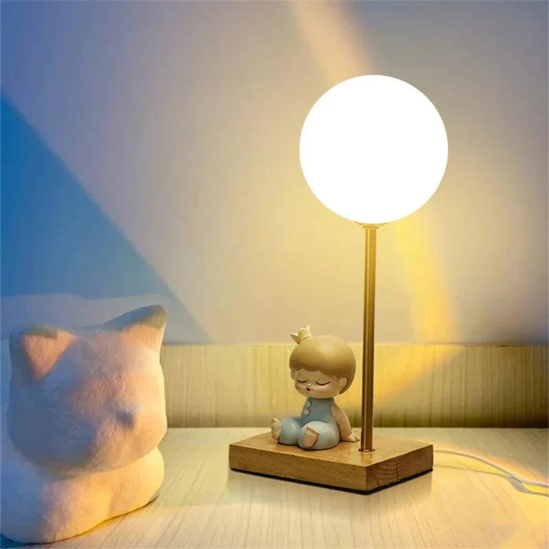 Kids Girls Astronaut Moon Lighting LED Bedroom Bedside Romantic lamp -