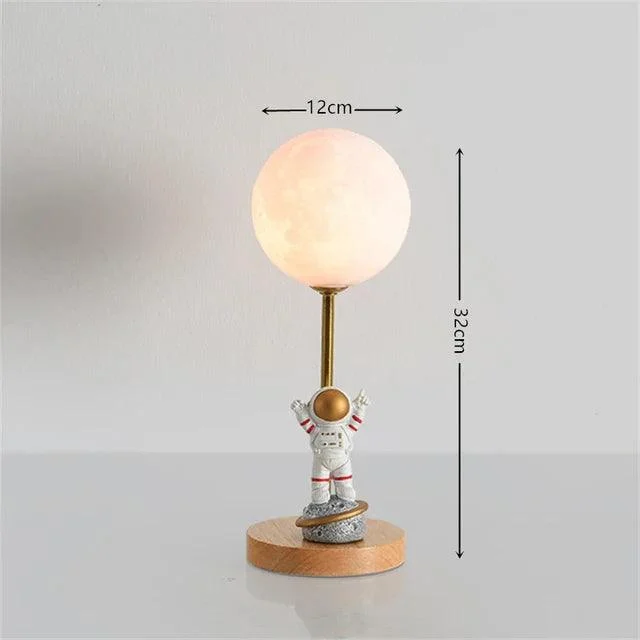 Kids Girls Astronaut Moon Lighting LED Bedroom Bedside Romantic lamp -