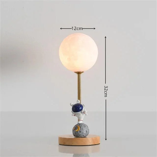 Kids Girls Astronaut Moon Lighting LED Bedroom Bedside Romantic lamp -