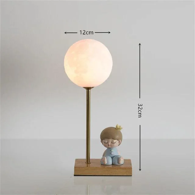 Kids Girls Astronaut Moon Lighting LED Bedroom Bedside Romantic lamp -
