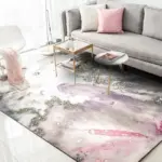Kiera GoldenPowderMarblePatternCarpet Homeko2