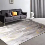 Kiera GoldenPowderMarblePatternCarpet Homeko3