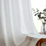 Kira White Cotton Blend Sheer Curtains Soft Roof tag1