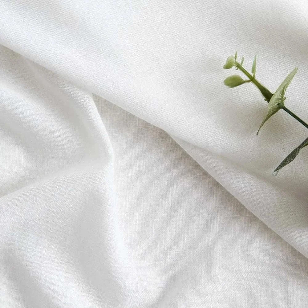 Kira White Cotton Blend Sheer Curtains Soft Roof -  - #tag1#