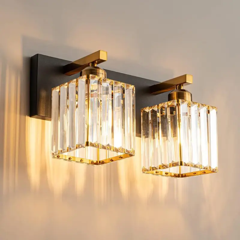 Kirsten Design LED Wall Lamp Two Flame Crystal Bathroom tag1