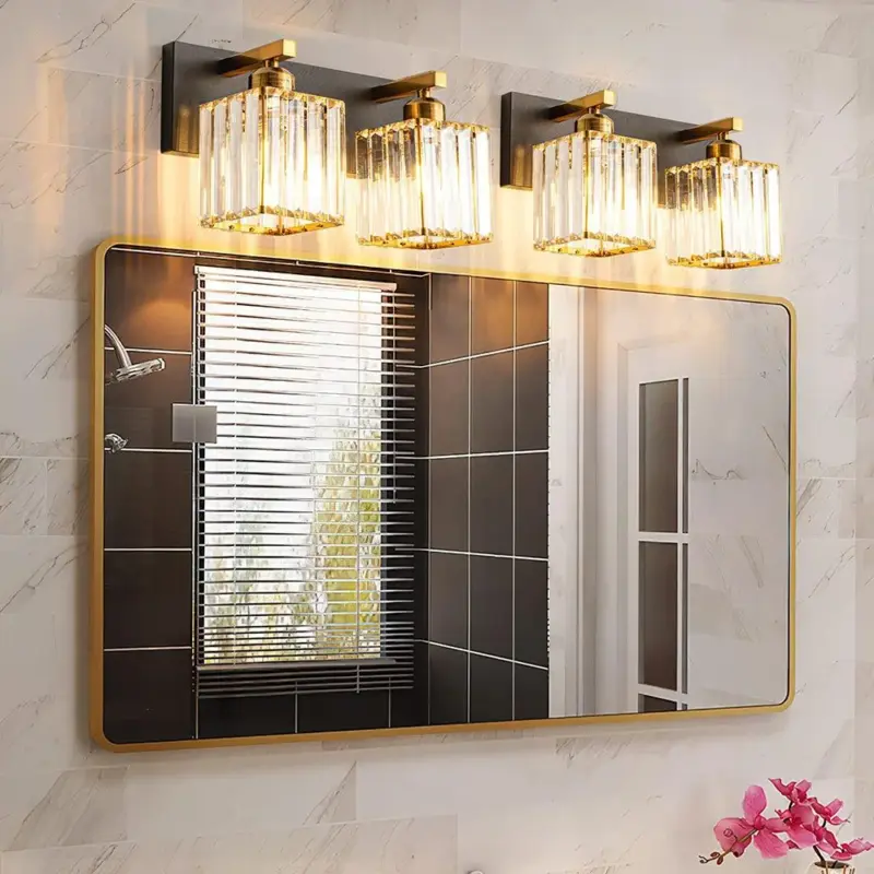 Kirsten Design LED Wall Lamp Two Flame Crystal Bathroom tag1