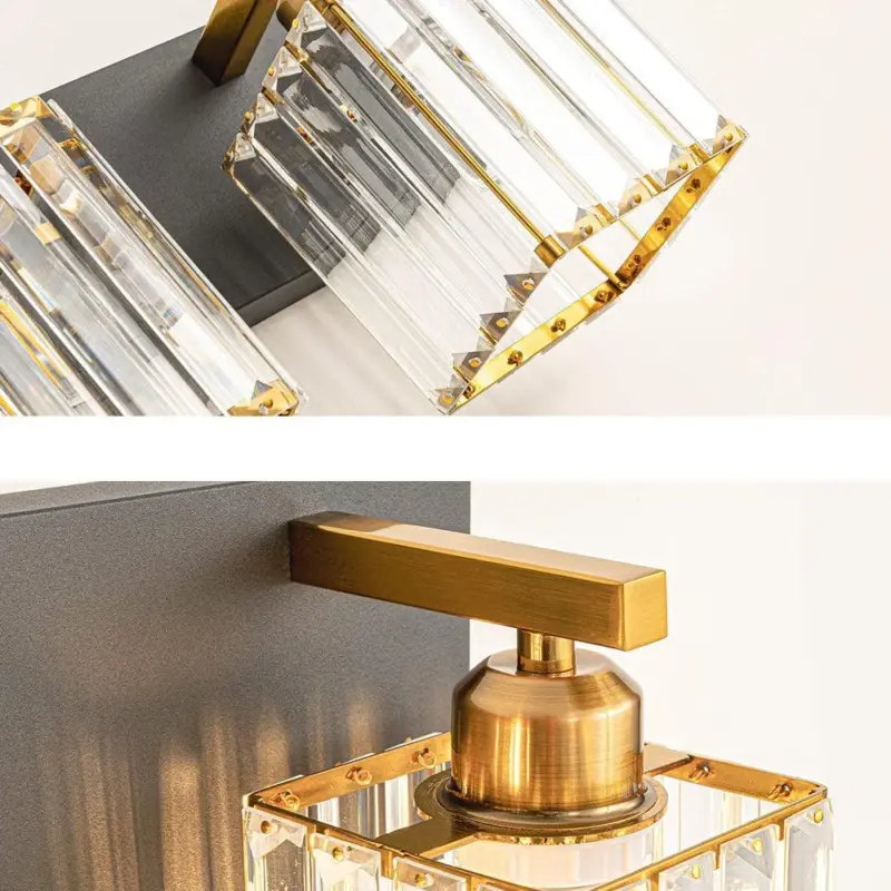 Kirsten Design LED Wall Lamp Two Flame Crystal Bathroom tag1