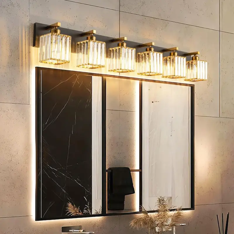 Kirsten Design LED Wall Lamp Two Flame Crystal Bathroom tag1