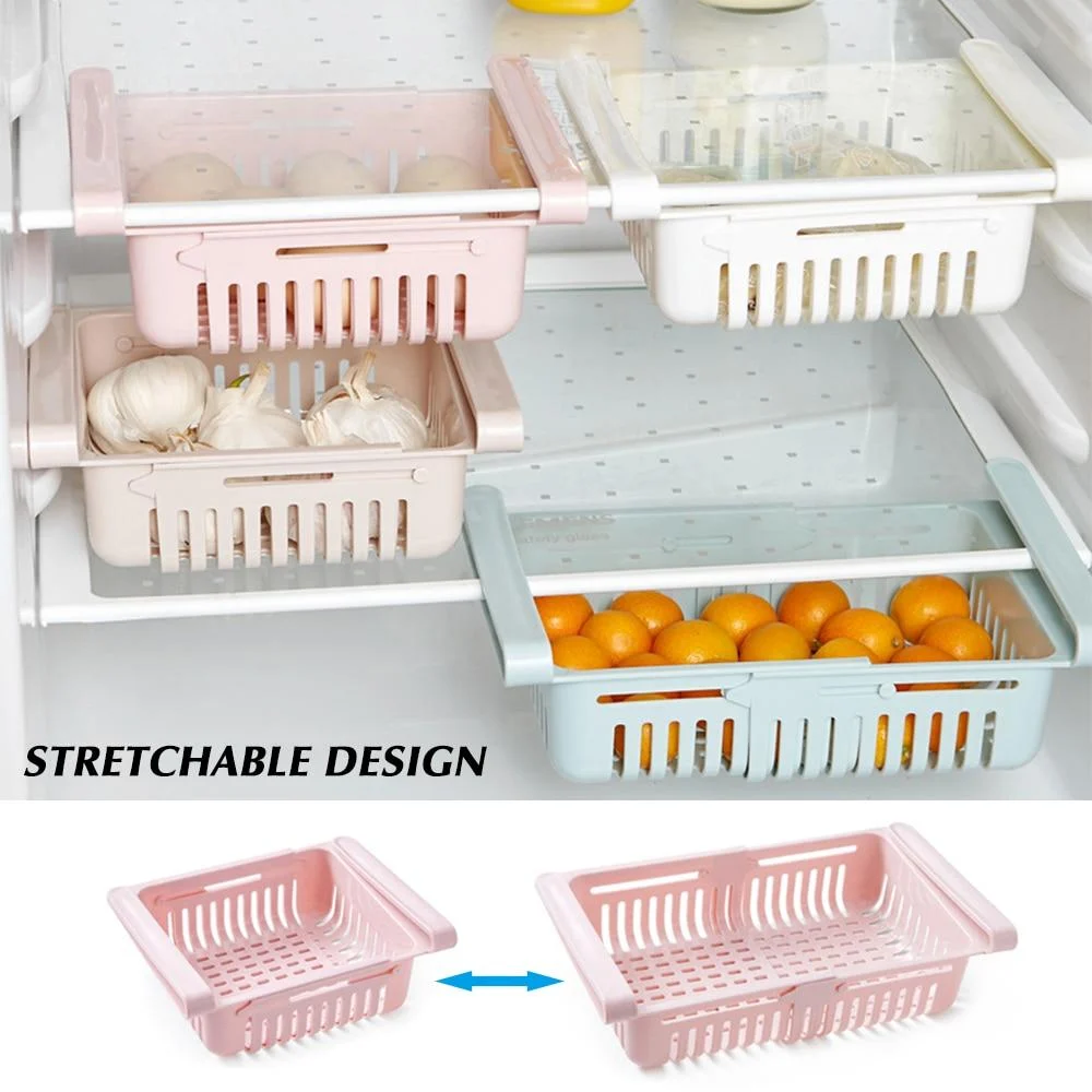 Kitchen Adjustable Stretchable Refrigerator Organizer Drawer Basket Refrigerator Drawers Vegetable Storage Rack Holder 8cc46509 Ab9e 4bfb A0c2 8460f56457ac