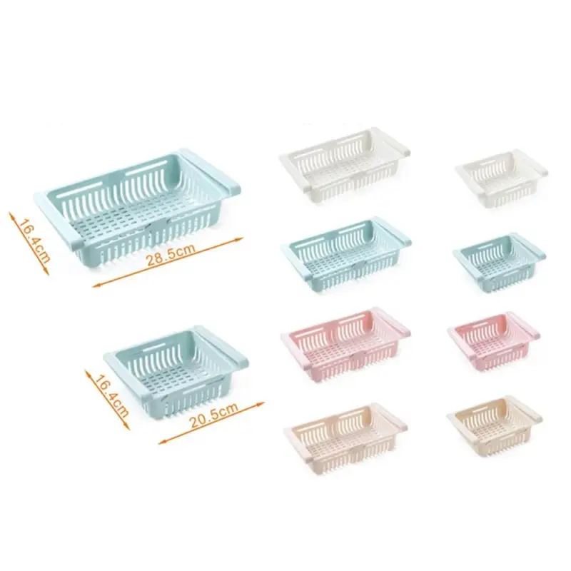 Kitchen Adjustable Stretchable Refrigerator Organizer Drawer Basket Refrigerator Drawers Vegetable Storage Rack Holder db15d347 8a5a 4325 9385 ded5b9d168d1