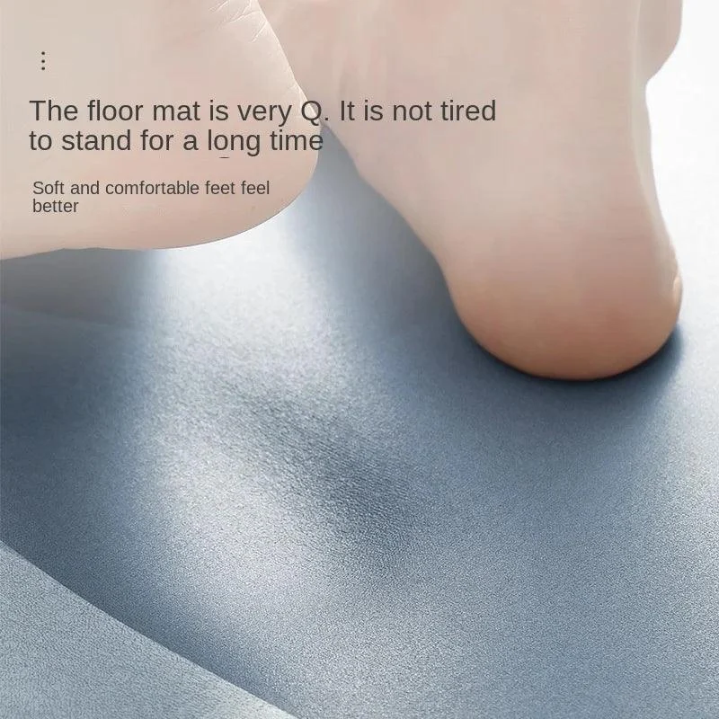 Kitchen Absorbent Mat Non-Skid Waterproof Wipeable Comfort Standing Kitchen Rugs and Mats Wipeable Wash Free Long Strip Carpet -