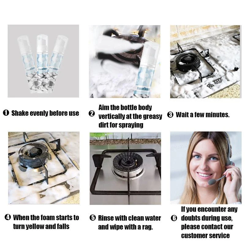 Kitchen All-Purpose Grease Foaming Cleaner -  - #tag1#