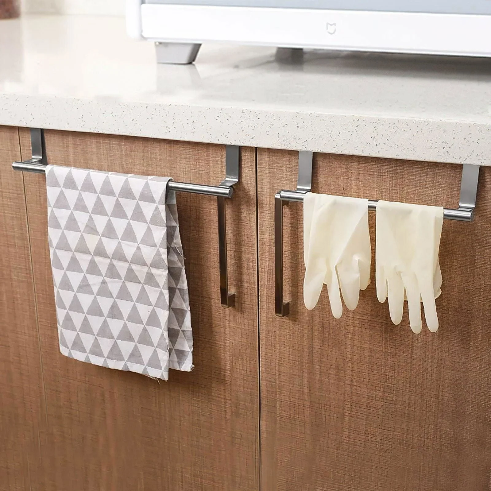 Kitchen Cupboard Towel Holder -