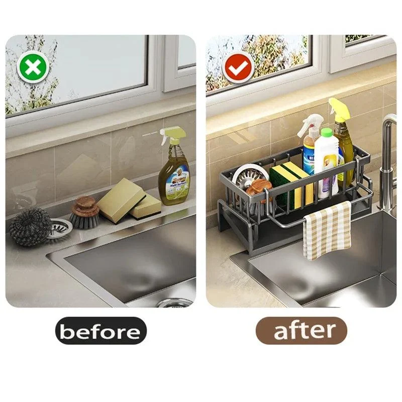 Kitchen Dish Drainer - Stainless Steel - Kitchen Accessories Organizer -  - #tag1#