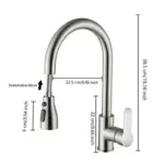 Kitchen_Faucet_-_Brushed_Pull-Out_Hand_Shower_-_-_tag1_-4285376 Kitchen Faucet Brushed Pull Out Hand Shower tag1