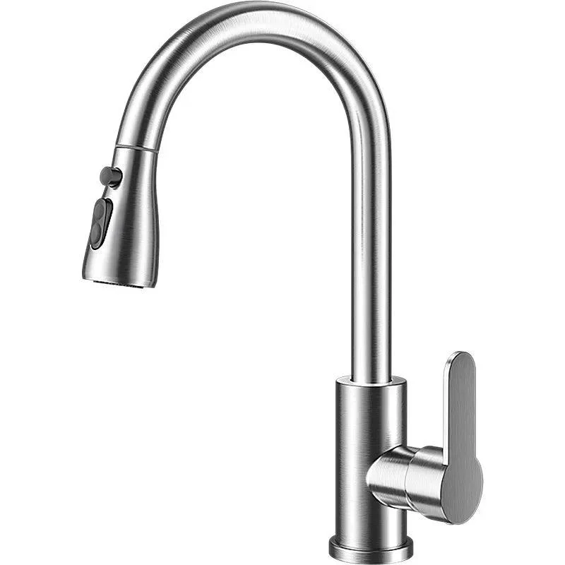 Kitchen Faucet - Brushed Pull-Out Hand Shower -  - #tag1#