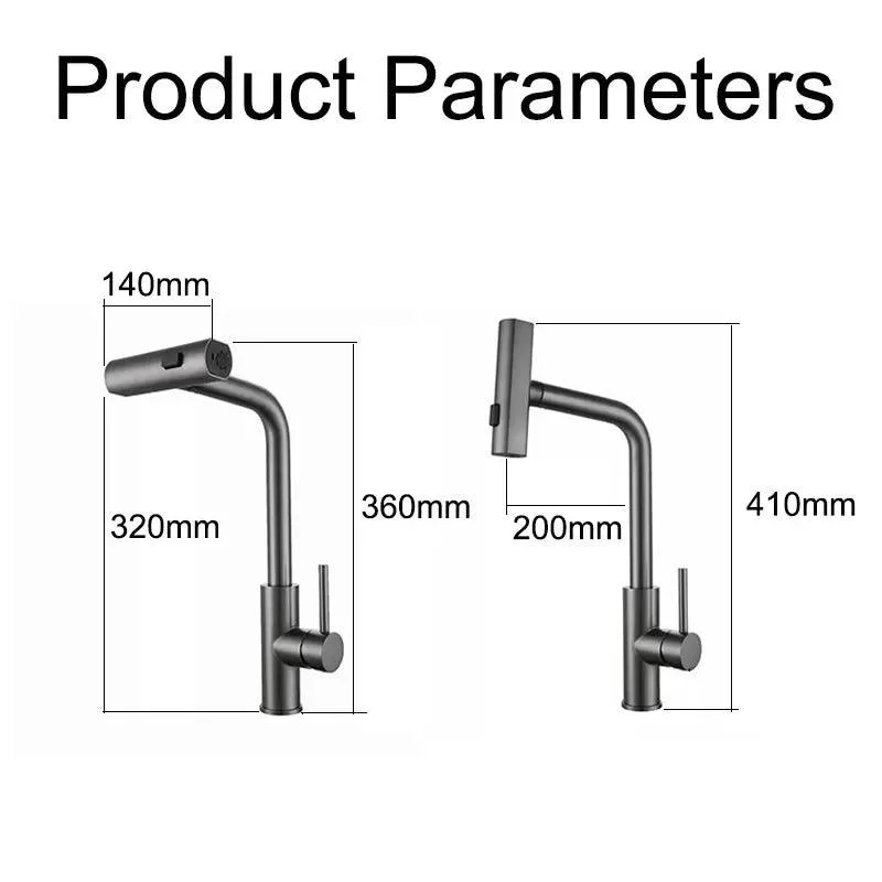 Kitchen Faucet - Waterfall Pull-Out Hand Shower -  - #tag1#