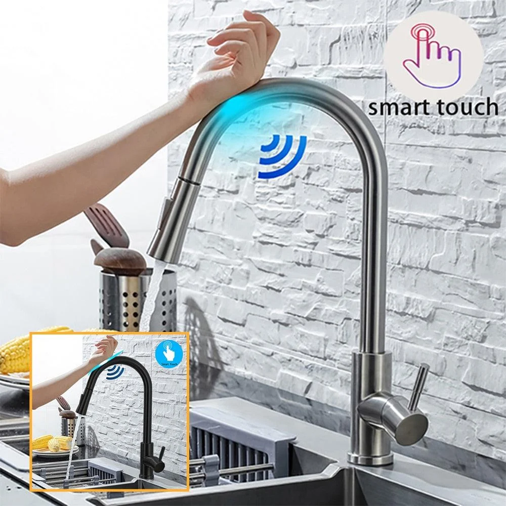 Kitchen Faucet with Pull Out and Sensor -