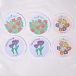 Kitchen Flower Print Wood Pulp Cotton Cloth tag1