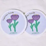 Kitchen Flower Print Wood Pulp Cotton Cloth tag1