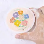 Kitchen Flower Print Wood Pulp Cotton Cloth tag1