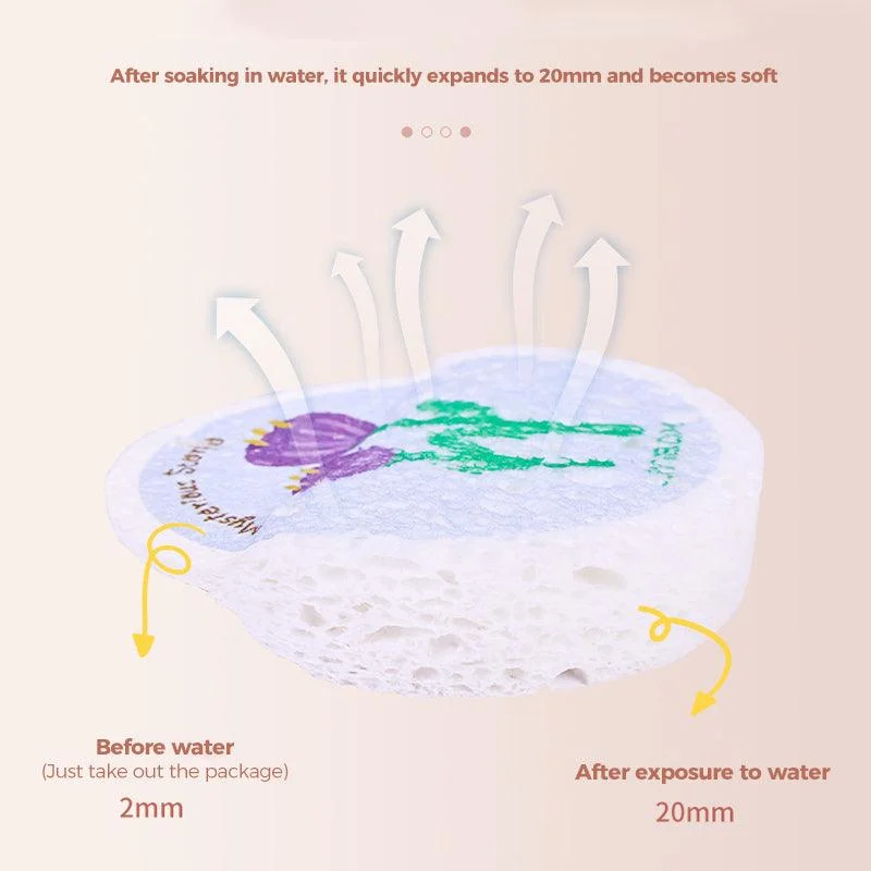 Kitchen Flower Print Wood Pulp Cotton Cloth -  - #tag1#