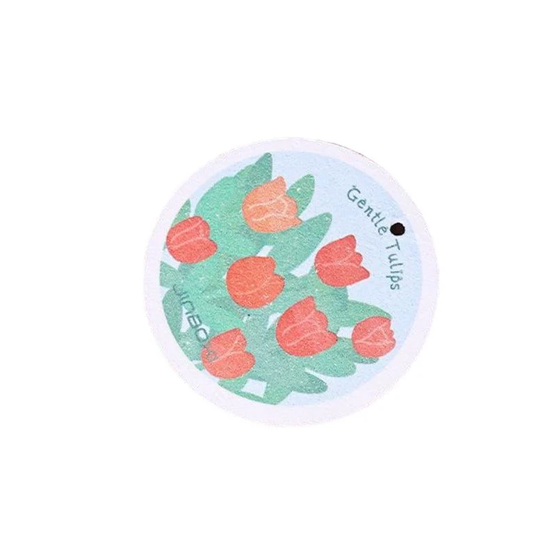 Kitchen Flower Print Wood Pulp Cotton Cloth -  - #tag1#