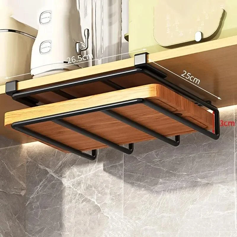Kitchen Hanging Organizer - Organix - For Under Cabinet - Paper Towel & Cutting Board Holder -  - #tag1#