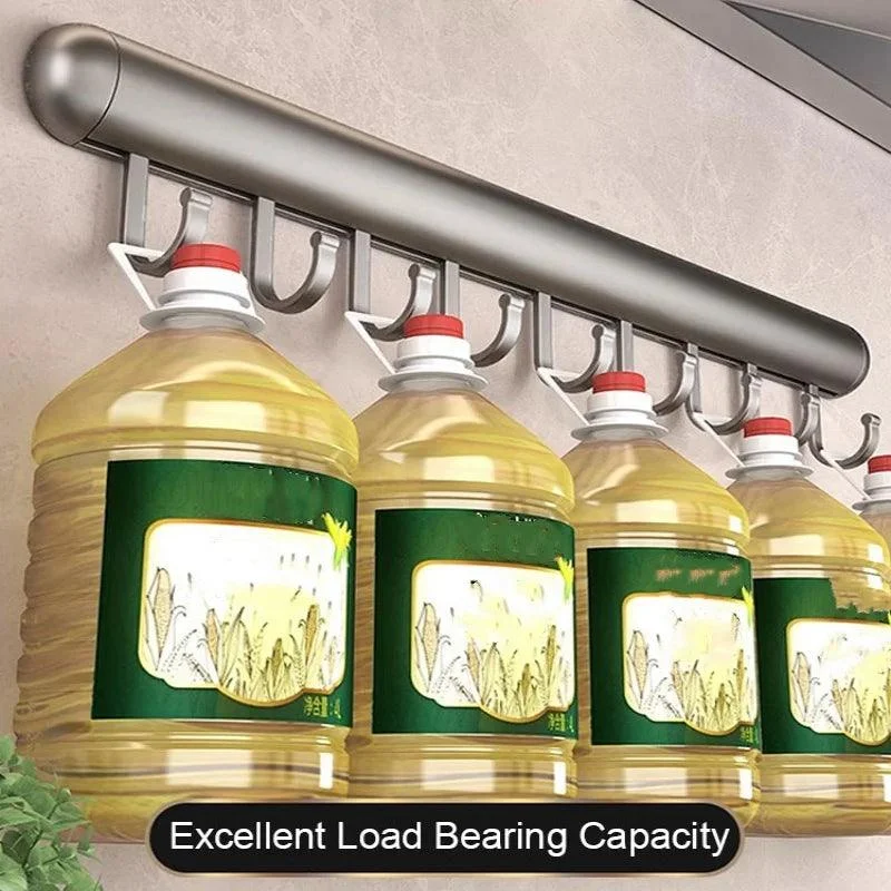 Kitchen Hook Rack - AluHook - For Kitchen Storage - Adjustable Hooks - Aluminum -  - #tag1#