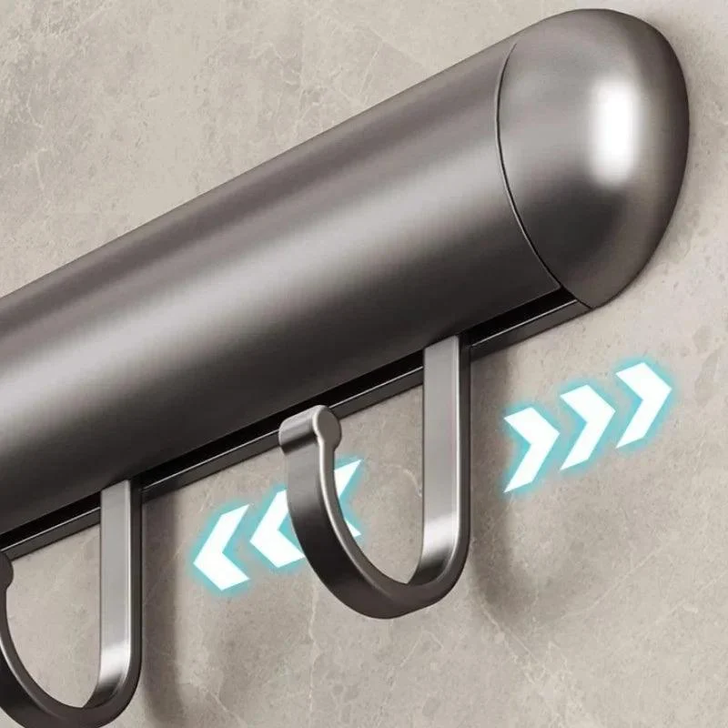 Kitchen Hook Rack - AluHook - For Kitchen Storage - Adjustable Hooks - Aluminum -  - #tag1#