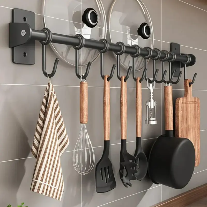 Kitchen Hook Rack Wall Storage tag1