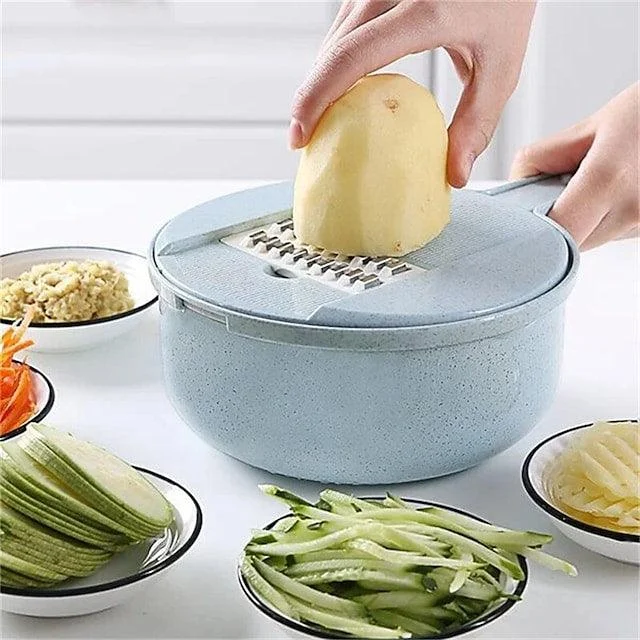 Kitchen Multi-functional Chopper 12-in-1 Vegetable Cutter -  - #tag1#
