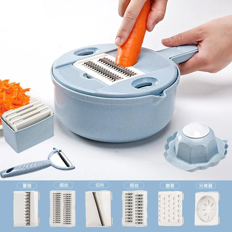 Kitchen Multi-functional Chopper 12-in-1 Vegetable Cutter -  - #tag1#