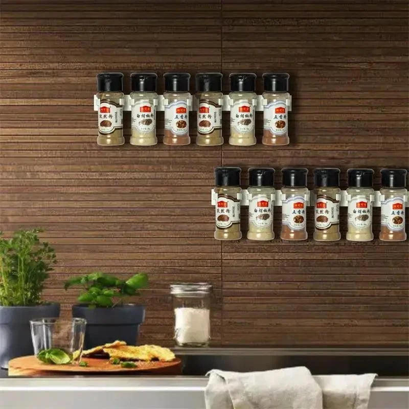 Kitchen Rack - Self Adhesive Rack - Holds Spice Bottles - Easy Kitchen Storage -  - #tag1#