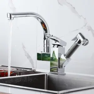 Kitchen Sink Faucet Flexible Pull Out on Sale