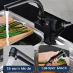 Kitchen Sink Faucet Flexible Pull Out on Sale tag1