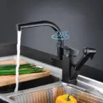 Kitchen Sink Faucet Flexible Pull Out on Sale tag1
