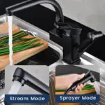 Kitchen Sink Faucet Flexible Pull Out on Sale tag1