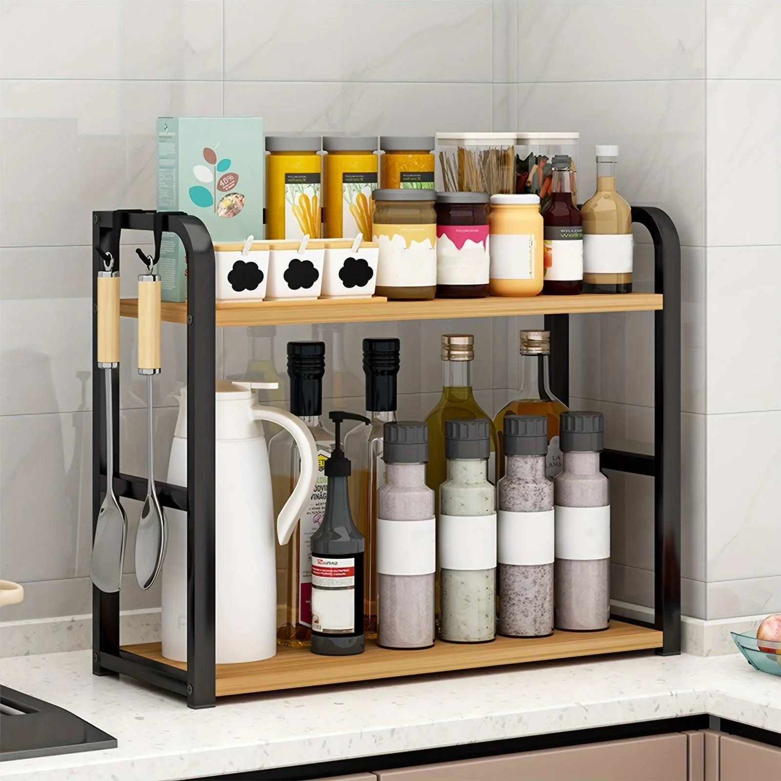 Kitchen Storage Rack - Spicify - Stainless Steel - Countertop Organizer -  - #tag1#
