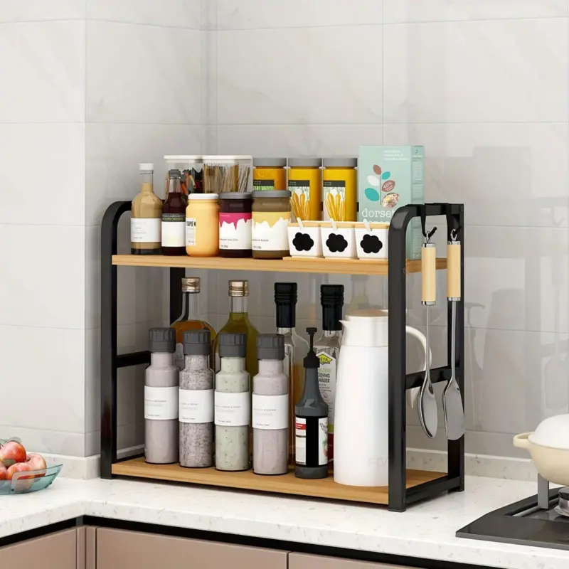 Kitchen Storage Rack Spicify Stainless Steel Countertop Organizer tag1