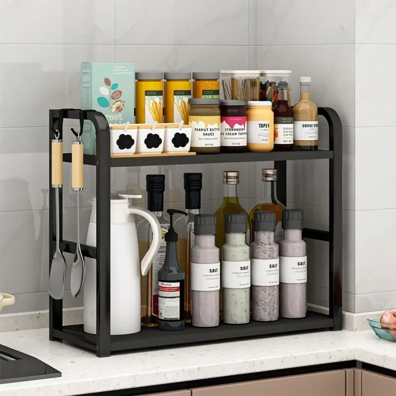 Kitchen Storage Rack Spicify Stainless Steel Countertop Organizer tag1