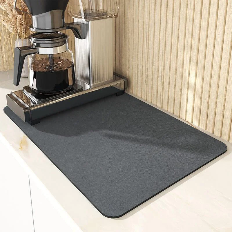 Kitchen Super Absorbent Draining Mat, Quick Dry Dish Coffee Mat -  - #tag1#