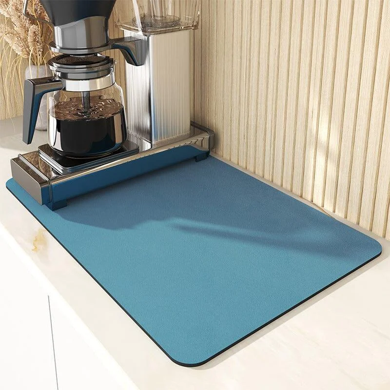 Kitchen Super Absorbent Draining Mat, Quick Dry Dish Coffee Mat -  - #tag1#