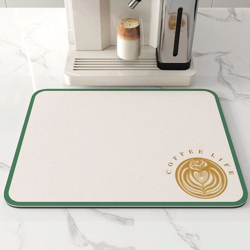 Kitchen Super Absorbent Draining Mat, Quick Dry Dish Coffee Mat -  - #tag1#