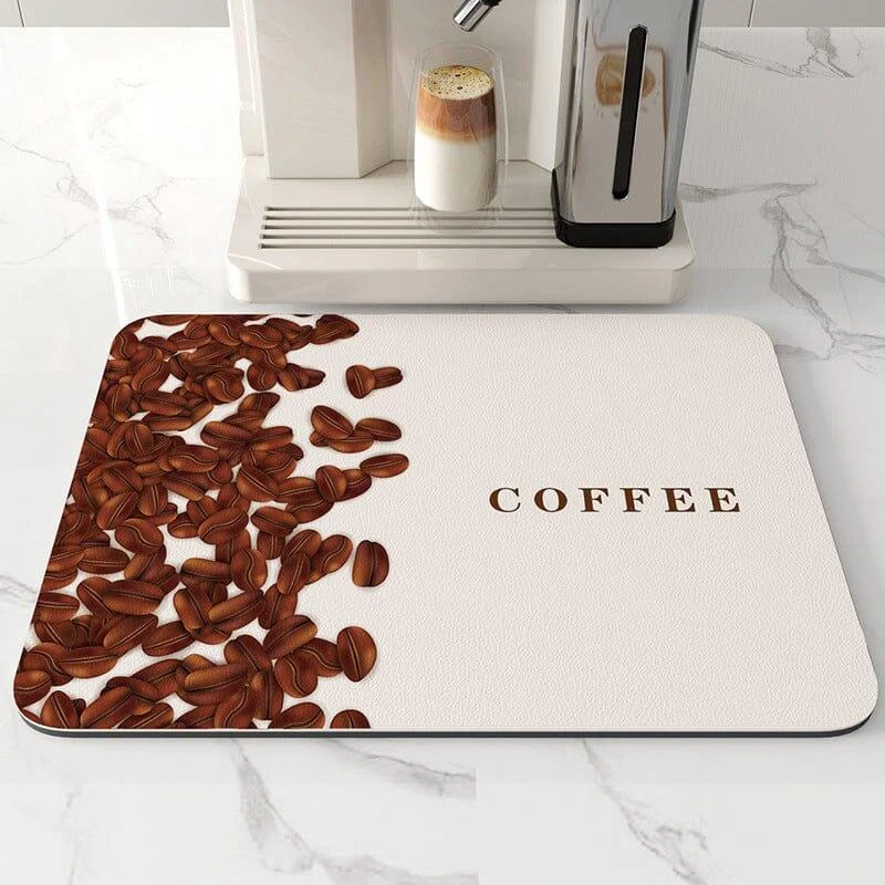 Kitchen Super Absorbent Draining Mat, Quick Dry Dish Coffee Mat -  - #tag1#
